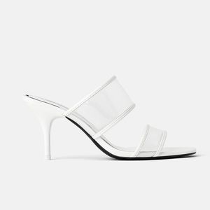 Open toe miles with heel 3 inch or a little under